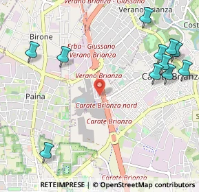 Mappa Viale Lombardia, 20843 Verano Brianza MB, Italia (1.38455)