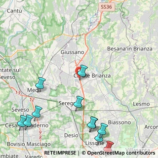Mappa Viale Lombardia, 20843 Verano Brianza MB, Italia (6.07545)
