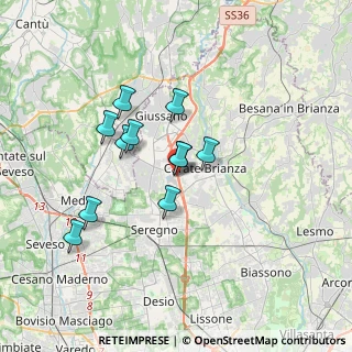 Mappa Viale Lombardia, 20843 Verano Brianza MB, Italia (2.82636)