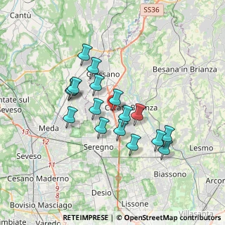 Mappa Viale Lombardia, 20843 Verano Brianza MB, Italia (2.97059)