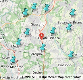 Mappa Viale Lombardia, 20843 Verano Brianza MB, Italia (4.8925)