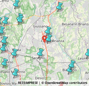 Mappa Viale Lombardia, 20843 Verano Brianza MB, Italia (6.478)