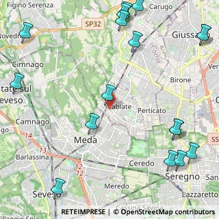 Mappa Via Don Filippo Canali, 22060 Cabiate CO, Italia (3.19647)