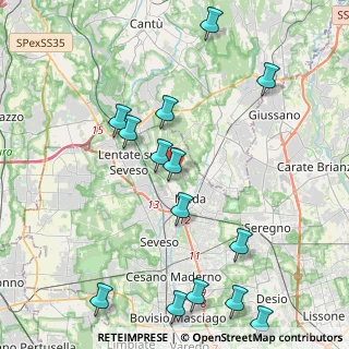 Mappa Via del Ry, 20821 Meda MB, Italia (4.92643)