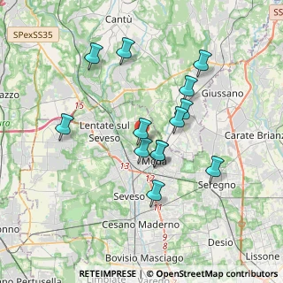 Mappa Via del Ry, 20821 Meda MB, Italia (3.25308)