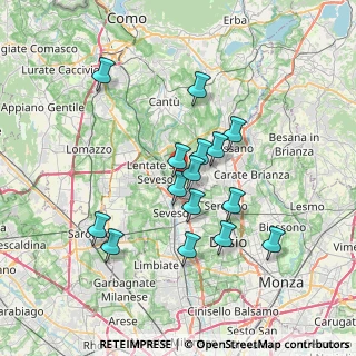 Mappa Via del Ry, 20821 Meda MB, Italia (6.30933)
