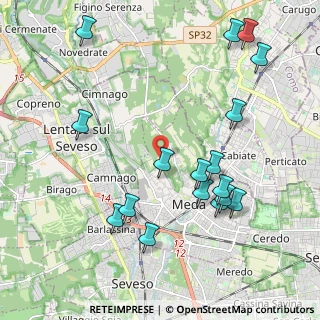 Mappa Via del Ry, 20821 Meda MB, Italia (2.29824)