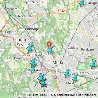 Mappa Via del Ry, 20821 Meda MB, Italia (2.95545)