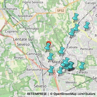 Mappa Via del Ry, 20821 Meda MB, Italia (2.38235)