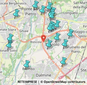 Mappa Via Nelson Mandela, 24048 Treviolo BG, Italia (2.12947)
