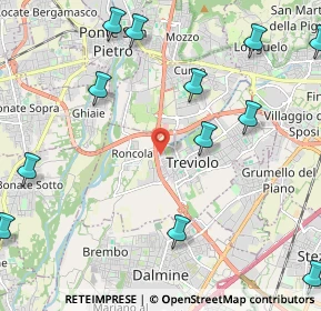 Mappa Via Nelson Mandela, 24048 Treviolo BG, Italia (2.95538)
