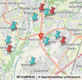 Mappa Via Nelson Mandela, 24048 Treviolo BG, Italia (2.335)