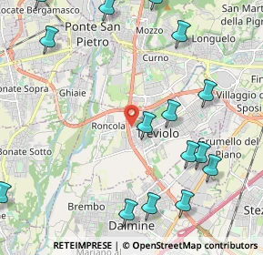Mappa Via Nelson Mandela, 24048 Treviolo BG, Italia (2.74333)
