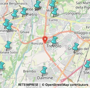 Mappa Via Nelson Mandela, 24048 Treviolo BG, Italia (3.05571)