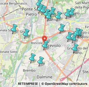 Mappa Via Nelson Mandela, 24048 Treviolo BG, Italia (2.3095)