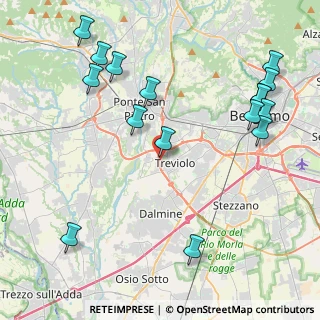 Mappa Via Nelson Mandela, 24048 Treviolo BG, Italia (5.0925)