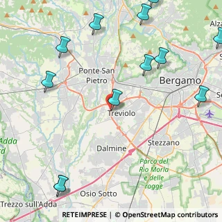 Mappa Via Nelson Mandela, 24048 Treviolo BG, Italia (6.04667)