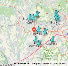 Mappa Via Nelson Mandela, 24048 Treviolo BG, Italia (3.57364)