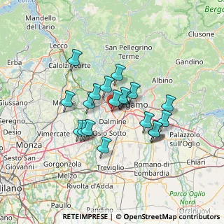 Mappa Via Nelson Mandela, 24048 Treviolo BG, Italia (10.7275)