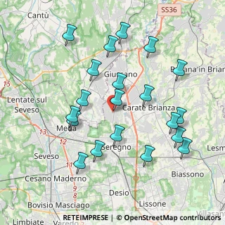 Mappa Via XXIV Maggio, 20833 Giussano MB, Italia (4.0085)