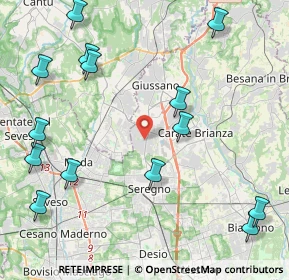 Mappa Via XXIV Maggio, 20833 Giussano MB, Italia (5.39429)