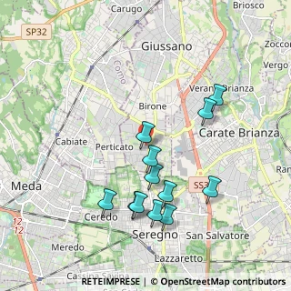 Mappa Via XXIV Maggio, 20833 Giussano MB, Italia (1.89583)