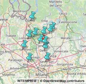 Mappa Via XXIV Maggio, 20833 Giussano MB, Italia (9.71417)