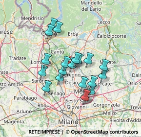 Mappa Via XXIV Maggio, 20833 Giussano MB, Italia (11.265)