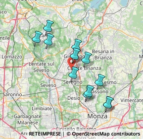 Mappa Via XXIV Maggio, 20833 Giussano MB, Italia (6.34077)