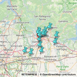 Mappa Via Camillo Benso Conte di Cavour, 24048 Treviolo BG, Italia (8.91714)