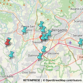 Mappa Via Giuseppe Garibaldi, 24048 Treviolo BG, Italia (4.31538)