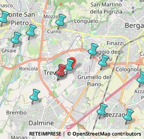 Mappa Via Giuseppe Garibaldi, 24048 Treviolo BG, Italia (2.42923)