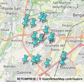 Mappa Via Giuseppe Garibaldi, 24048 Treviolo BG, Italia (1.68176)