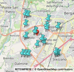 Mappa Via Giuseppe Garibaldi, 24048 Treviolo BG, Italia (1.77474)