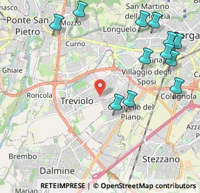 Mappa Via Giuseppe Garibaldi, 24048 Treviolo BG, Italia (2.55417)