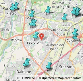 Mappa Via Giuseppe Garibaldi, 24048 Treviolo BG, Italia (2.886)