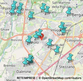 Mappa Via Camillo Benso Conte di Cavour, 24048 Treviolo BG, Italia (2.3615)