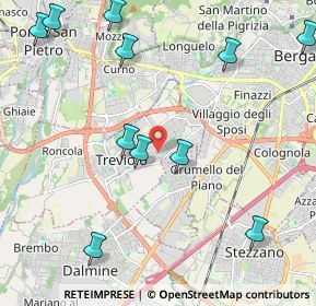 Mappa Via Giuseppe Garibaldi, 24048 Treviolo BG, Italia (2.62455)