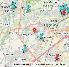 Mappa Via Giuseppe Garibaldi, 24048 Treviolo BG, Italia (3.3775)