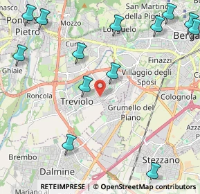 Mappa Via Camillo Benso Conte di Cavour, 24048 Treviolo BG, Italia (2.98714)