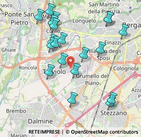 Mappa Via Camillo Benso Conte di Cavour, 24048 Treviolo BG, Italia (2.035)