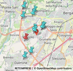 Mappa Via Giuseppe Garibaldi, 24048 Treviolo BG, Italia (1.69273)