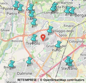Mappa Via Camillo Benso Conte di Cavour, 24048 Treviolo BG, Italia (2.61563)