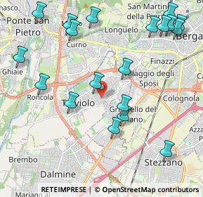 Mappa Via Camillo Benso Conte di Cavour, 24048 Treviolo BG, Italia (2.52316)