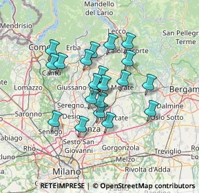 Mappa Via Sant'Anna, 23880 Casatenovo LC, Italia (10.835)