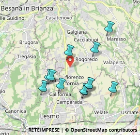 Mappa Via Sant'Anna, 23880 Casatenovo LC, Italia (1.76833)
