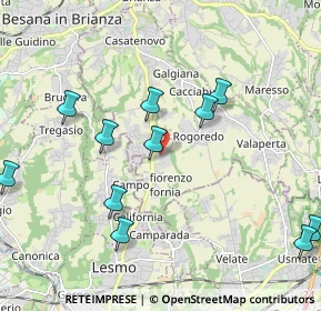 Mappa Via Sant'Anna, 23880 Casatenovo LC, Italia (2.61857)