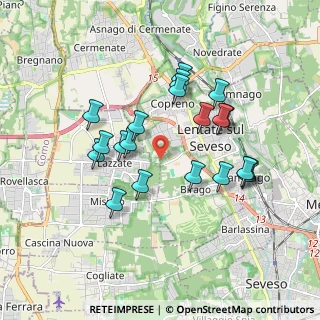 Mappa Via Benedetto Croce, 20823 Lentate sul Seveso MB, Italia (1.6605)