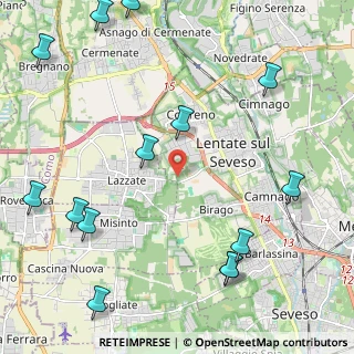 Mappa Via Benedetto Croce, 20823 Lentate sul Seveso MB, Italia (2.95214)