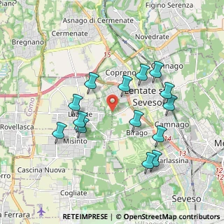 Mappa Via Benedetto Croce, 20823 Lentate sul Seveso MB, Italia (1.79214)